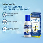 Load image into Gallery viewer, Hairshield Anti Dandruff Shampoo Travel Pack | Prevents Dandruff, Hair Fall & Flaky Scalp | Suitable for All Hair Types Men & Women | Trusted Brand for Smooth Hair | Pack of 3x30ml