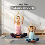Load image into Gallery viewer, DiCLOWiN Yoga Mat | 6mm, Anti Slip, Extra Grip | Storage Strap Included | Exercise, Stretch, Rest & Yoga For Men, Women, Children, Elderly