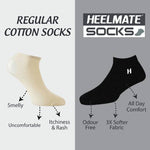 Load image into Gallery viewer, Heelmate Ankle Length Socks | Breathable, Soft & Sustainable Fabric | Ultimate Comfort & Moisture Retention | Daily Wear & Sporty | Pack of 3