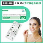 Load image into Gallery viewer, Vitalfit CT Calcium Carbonate Zinc Vitamin D Softgels | Multimineral Support for Cardiac, Bone & Heart Health | For Men and Women