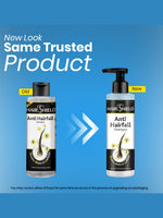 Load image into Gallery viewer, Hairshield Anti Hairfall Daily Shampoo | Plant Keratin, Biotin & Caffeine | Cleanses Scalp, Controls Frizz, Hair Breakage & Split Ends | Developed by Experts | Paraben Free | Shining Black | 100ml