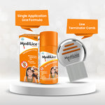 Load image into Gallery viewer, MediLice Complete Lice Eradication Kit | 1 Bottle of 30ml Lice Formula and 1 Terminator Comb | Single Application to Remove Nits & Eggs | Suitable for Babies, Men & Women