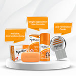 Load image into Gallery viewer, MediLice Trio Lice & Scabies Removal Kit | 1 Steel Terminator Comb + 1 Bottle of 30ml Lice Formula + 1 Anti-Scabies Soap 75g | 3 Step Process for Complete Nits Eradication | First Head to Toe Pack