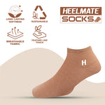 Load image into Gallery viewer, Heelmate Ankle Length Socks | Breathable, Soft & Sustainable Fabric | Ultimate Comfort & Moisture Retention | Daily Wear & Sporty | Pack of 3