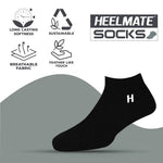 Load image into Gallery viewer, Heelmate Ankle Length Socks | Breathable, Soft & Sustainable Fabric | Ultimate Comfort & Moisture Retention | Daily Wear & Sporty | Pack of 3