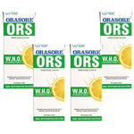 Load image into Gallery viewer, Orasore ORS Ready to Drink Oral Rehydration Solution | Vital Electrolytes for Instant Hydration | Helps Restore Fluids Lost Due to Heat, Sweating, Loose Motion & Vomiting | WHO Formula (200 ml (Pack of 4), Nimbu Paani)