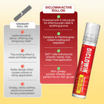 Load image into Gallery viewer, Diclowin Active Pain Relief Roll-On | With 4 Natural Oils, Camphor & Menthol | Ideal For Headache, Muscle & Joint Pain | Non-Greasy & Easy to Use | 10ml