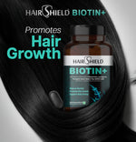 Load image into Gallery viewer, Hairshield Biotin+ Tablets with Rosemary, Green Tea, Lycopene, Pumpkin Seed | 100% RDA Biotin | Reduces Hairfall & Supports Healthy Skin, Hair & Nails | Vegetarian 60 Tablets
