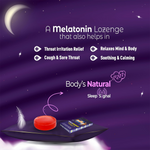 Load image into Gallery viewer, OraNight Lozenges with Melatonin 3mg, Eucalyptus & Menthol | Promotes Relaxation & Sleep | Fast Relief from Throat Irritation & Cough | Natural | Strawberry Flavor (Pack of 5)