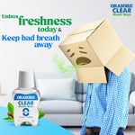 Load image into Gallery viewer, Orasore Clear Mouthwash 100ml Kills Bad Breath & Stops Tooth Decay | 100% Ayurvedic with 12 Ingredients including Miswak, Clove Oil, Tulsi | No Colors | No Alcohol | Suitable for Men, Women, Children (Pack of 2)