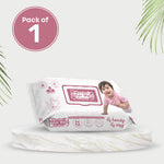 Load image into Gallery viewer, Handeez Water Wipes with 99% Pure Water | Vitamin E & Aloe Vera | Unscented & Ultra Soft for Sensitive Skin | Free from Sulphates, Parabens & Alcohol | Plastic Lid Packing (72 Baby Wipes)(Pack of 1)