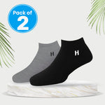 Load image into Gallery viewer, Heelmate Ankle Length Socks | Breathable, Soft & Sustainable Fabric | Ultimate Comfort & Moisture Retention | Daily Wear & Sporty | Pack of 2