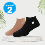 Load image into Gallery viewer, Heelmate Ankle Length Socks | Breathable, Soft & Sustainable Fabric | Ultimate Comfort & Moisture Retention | Daily Wear & Sporty | Pack of 2