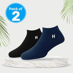 Load image into Gallery viewer, Heelmate Ankle Length Socks | Breathable, Soft & Sustainable Fabric | Ultimate Comfort & Moisture Retention | Daily Wear & Sporty | Pack of 2