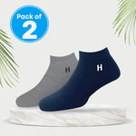 Load image into Gallery viewer, Heelmate Ankle Length Socks | Breathable, Soft & Sustainable Fabric | Ultimate Comfort & Moisture Retention | Daily Wear & Sporty | Pack of 2