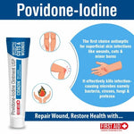 Load image into Gallery viewer, Cidadin 10g | Antiseptic, Anti Microbial Medicated Cream for Cuts, Scratches, Burns & Wounds | Clinically Proven & Worldwide Accepted Povidone-Iodine Formula | Essential First Aid Ointment(Pack of 10)