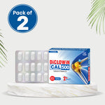 Load image into Gallery viewer, Diclowin CAL500 | Daily Dose Tablet of 500mg Calcium & 500IU Vitamin D3 | Promotes Strong Bones, Teeth, Muscles & Boosts Immunity | 30 Tablets (Pack of 2)