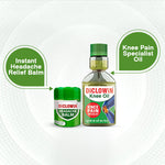 Load image into Gallery viewer, Diclowin Knee Oil 150ml & Headache Balm Combo | Fast Relief for Joint Pain, Inflammation, & Headache | Ayurvedic Herbal Formula for Natural Pain Relief | Easy to Apply & Non-Greasy | 2-in-1 Combo Pack