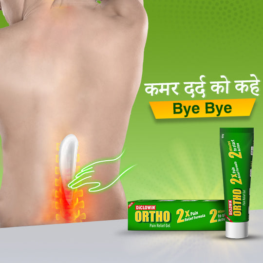Diclowin Ortho Pain Relief Gel 50g | Advanced 2x Powerful Formula | Muscle Aches, Chronic, Joint Discomfort, Arthritis, Strains & Sprains | Non-Staining, Long Lasting & Fast Absorbing (Pack of 2)