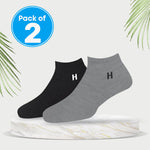 Load image into Gallery viewer, Heelmate Ankle Length Socks | Breathable, Soft & Sustainable Fabric | Ultimate Comfort & Moisture Retention | Daily Wear & Sporty | Pack of 2