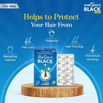 Load image into Gallery viewer, Hairshield Black Tablets for Men |30 Days Pack | Powered with 33 Ingredients including Biotin, Ashwagandha, Millets | Promotes Hair Growth, Stops Hairfall, Reduces Breakage & Receding Hairline | Free Neem Comb(Pack of 1)
