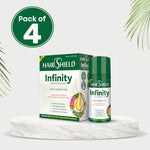 Load image into Gallery viewer, Hairshield Infinity Natural Shampoo | 30ml + FREE 3ml Hair Oil Sachet | Infused with Olive, Argan, Chamomile, Aloe Vera & Macadamia Oils | pH 5.5 | Paraben-Free | Pack of 4