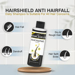 Load image into Gallery viewer, Hairshield Anti Hairfall Daily Shampoo | Plant Keratin, Biotin & Caffeine | Cleanses Scalp, Controls Frizz, Hair Breakage & Split Ends | Developed by Experts | Paraben Free | Shining Black | 100ml