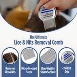 Load image into Gallery viewer, Hairshield Lice Terminator Combo | #1 Anti Lice 1 Wash 30ml Solution with Plastic Comb Pack + 1 Original Stainless Steel Micro-Grooved Teeth Comb | Safe for Kids, Men & Women