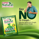 Load image into Gallery viewer, Kufma Natural Sachet | Made with 18 Natural Herbs including Natural Honey and Karkatashringi | Soothing Cough Relief | Safe for All Ages