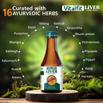 Load image into Gallery viewer, Vitalfit Liver Tonic 200ml | Ayurvedic Formula with 16 Herbs – Kutki, Kalmegh, Bhringraj | Supports Liver Health, Detox & Digestion