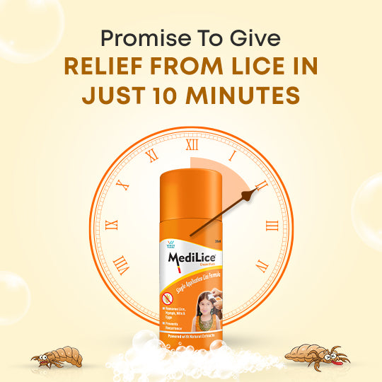 MediLice Complete Lice Eradication Kit | 1 Bottle of 30ml Lice Formula and 1 Terminator Comb | Single Application to Remove Nits & Eggs | Suitable for Babies, Men & Women