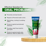 Load image into Gallery viewer, Orasore Salt & Neem Duo | Gum Strengthening Toothpaste 100g & Clear Mouthwash 100ml | Fights Pyorrhea, Whitens Teeth & Stops Dental Pain | Zero Color & Zero Alcohol Mouthwash | Free Bamboo Toothbrush