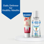 Load image into Gallery viewer, Orasore 24x7 Miswak Duo | Natural Toothpaste 100g & Clear Mouthwash 250ml |  Fights 7 Dental Problems & Prevents Bad Breath | Zero Color & Zero Alcohol Mouthwash | Free Bamboo Toothbrush