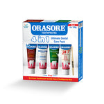 Load image into Gallery viewer, Orasore 4-in-1 Ultimate Dental Care Pack | Red Ayurvedic, Whitening, Salt & Neem, 24x7 Miswak Toothpastes | Free Bamboo Toothbrush | 4 x 100g