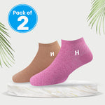 Load image into Gallery viewer, Heelmate Ankle Length Socks | Breathable, Soft & Sustainable Fabric | Ultimate Comfort & Moisture Retention | Daily Wear & Sporty | Pack of 2