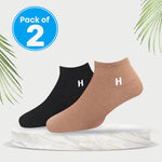 Load image into Gallery viewer, Heelmate Ankle Length Socks | Breathable, Soft & Sustainable Fabric | Ultimate Comfort & Moisture Retention | Daily Wear & Sporty | Pack of 2