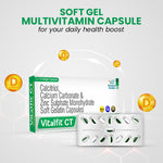Load image into Gallery viewer, Vitalfit CT Calcium Carbonate Zinc Vitamin D Softgels | Multimineral Support for Cardiac, Bone & Heart Health | For Men and Women