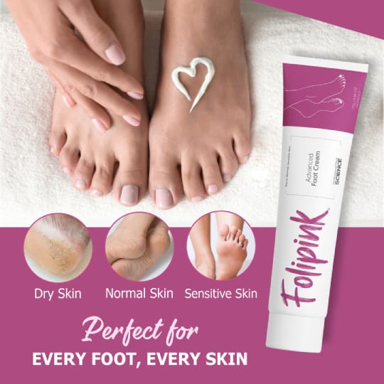 Folipink Advanced Foot Cream with Urea, Salicylic Acid & Lactic Acid | Intense Repair for Cracked Heels & Dry |  |Feet Deep Moisturization with Lanolin, Kokum Butter & Calendula | 25g(Pack of 3)