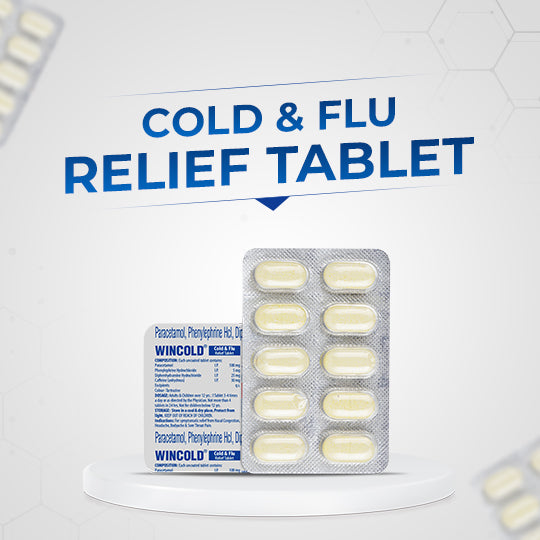 Wincold Cold & Flu Relief Tablet (Pack of 4)