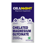 Load image into Gallery viewer, OraNight Magnesium Glycinate 2000mg Tablets | Chelated Magnesium Supplement | Supports Sleep, Muscle Recovery & Nerve Health | High Absorption Formula | 60 Vegetarian Tablets