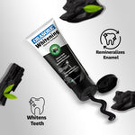Load image into Gallery viewer, Orasore Whitening Charcoal Toothpaste 120gm | With Activated Charcoal & Nano Hydroxyapatite | Fights Stains, Removes Plaque & Strengthens Enamel | Sugar-Free | Free Organic Bamboo Toothbrush