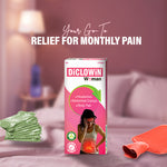 Load image into Gallery viewer, Diclowin Woman Tablets | Fast & Effective Relief for Period Cramps, Headaches & Body Pain | Plant-Based Hyoscine Formula | 10 Tablets(Pack of 2)