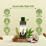 Load image into Gallery viewer, Hairshield Infinity Hair Ayurvedic Oil with 21 Herbs including Bhringraj, Henna, Amla, Neem | 8 Natural Oils | Promotes Hair Growth, Stops Hairfall, Reduces Breakage & Split Ends, Removes Dandruff | 100ml(Pack of 2)