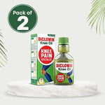 Load image into Gallery viewer, DiCLOWiN Knee Oil (60ml) | (Pack of 2) | Provides Joint, Knee, Ortho Pain & Arthritis Relief with Deep Penetrating Action for Lasting Comfort & Mobility | Blend of Science & Ayurveda | Unique Bottle, Non-Greasy Oil, Effective, Rich Aroma