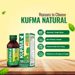Load image into Gallery viewer, Kufma Natural (100% Natural) Cough Relief syrup  (Pack of 2)  Kufma Natural Ayurvedic Cough Syrup | Made with 18 Natural Herbs including Natural Honey and Karkatashringi | Soothing Cough Relief | Safe for All Ages