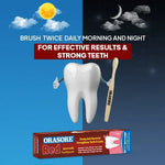 Load image into Gallery viewer, Orasore Red Toothpaste with Free Bamboo Brush | Anti-Sensitivity, Anti-bacterial, Anti-oxidant & Anti-inflammatory | 14 Clinically Proven Ayurvedic Extracts for Bad Breath, Dental Stains (Pack of 2)