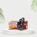 Load image into Gallery viewer, DiCLOWiN Ortho Acupressure Slippers for Pain Relief | Boosts Blood Circulation | Orthopedic Design for All-Day Comfort | Anti Slip, Lightweight, Flat Casual & Stylish | Unisex | Black | 1 Pair