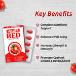 Load image into Gallery viewer, Vitalfit Red Lycopene Lutein Zinc Chromium Softgels | Anti Oxidant Supplement | Supports Cardiac, Bone, Vision & Skin Health | For Men and Women(Pack of 1)