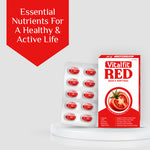 Load image into Gallery viewer, Vitalfit Red Lycopene Lutein Zinc Chromium Softgels | Anti Oxidant Supplement | Supports Cardiac, Bone, Vision & Skin Health | For Men and Women(Pack of 1)