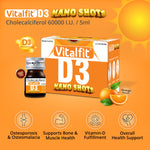 Load image into Gallery viewer, Vitalfit D3 Nano Shots | Cholecalciferol for Bone & Immunity Support | Sugar Free 4 x 5ml Ready-to-Drink Shots
